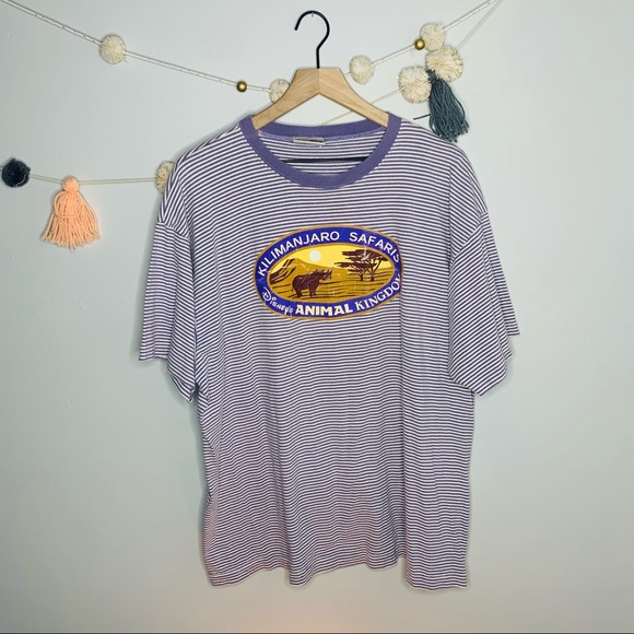 VINTAGE y2k Disney Kilimanjaro striped tee - Picture 13 of 13